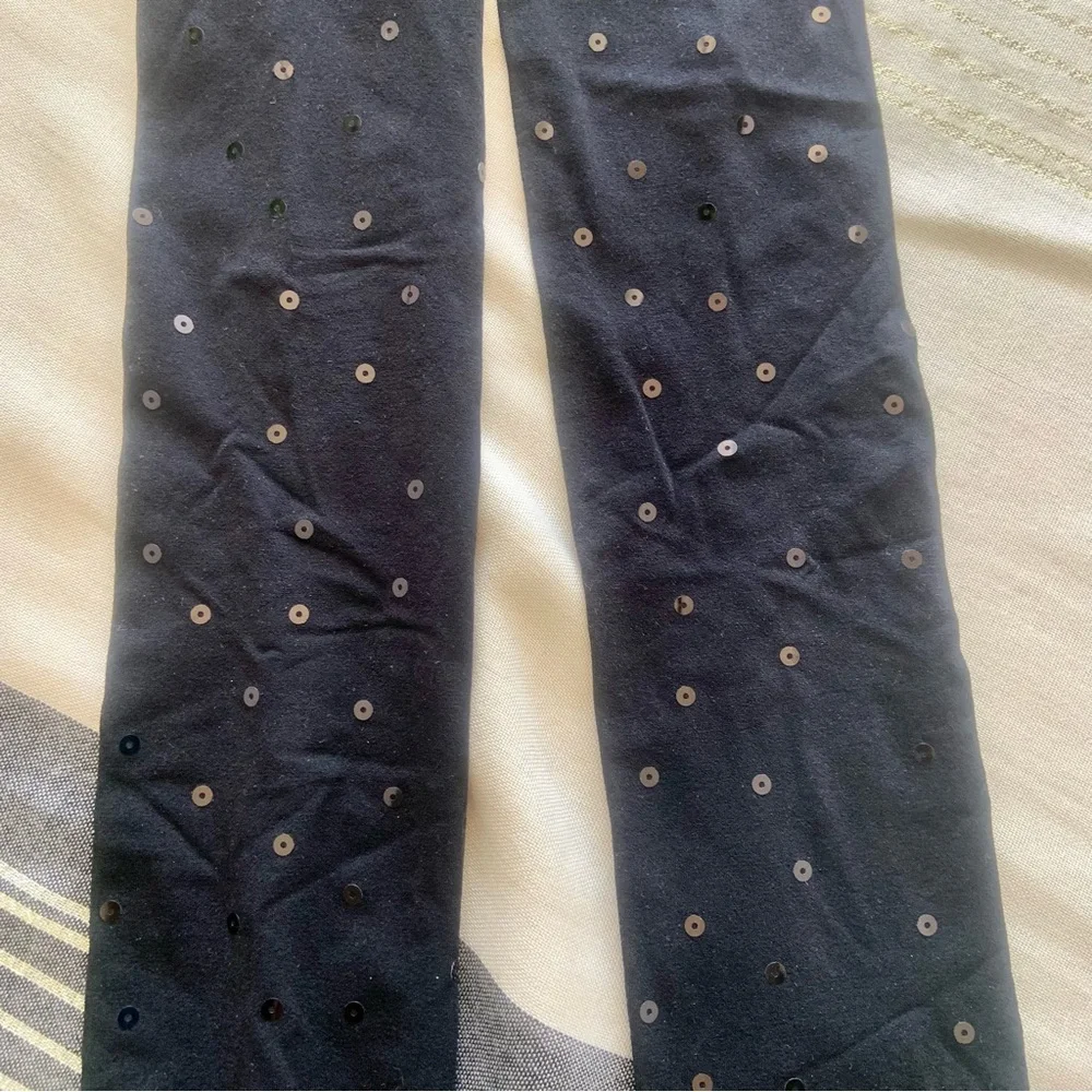 NWOT Sequin Sparkle Opaque Black Tights